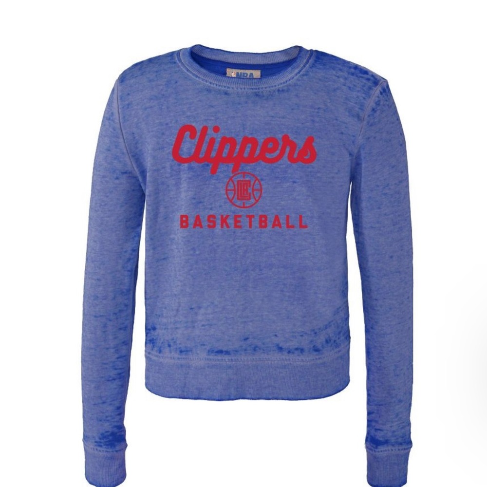 NBA Los Angeles Clippers Women's Distressed Classic Sweatshirt- L